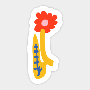 Abstract Flower Sticker